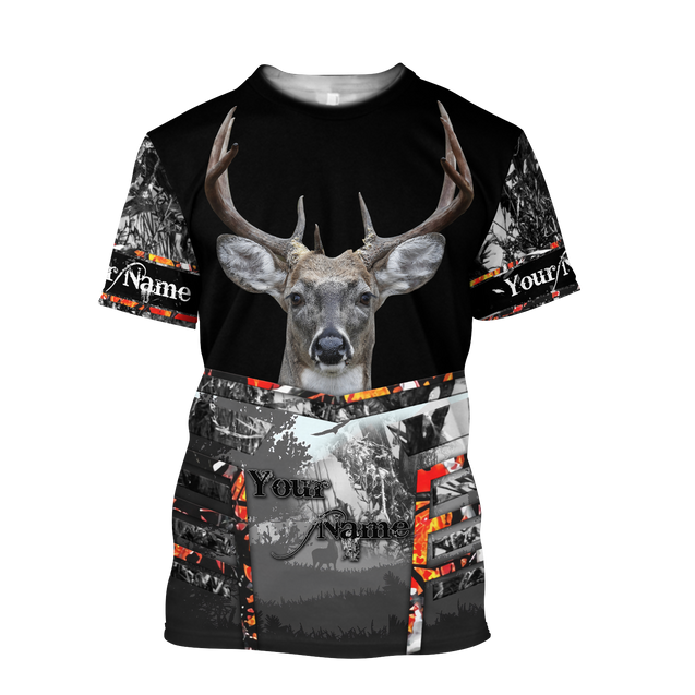 Persionalized Name - Deer Hunting Camo 3D All Over Printed Unisex Shirts