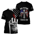One Nation Under God 3D All Over Printed Unisex Shirts