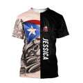 Customize Name Coquí Puerto Rico Combo T-Shirt And Board Short