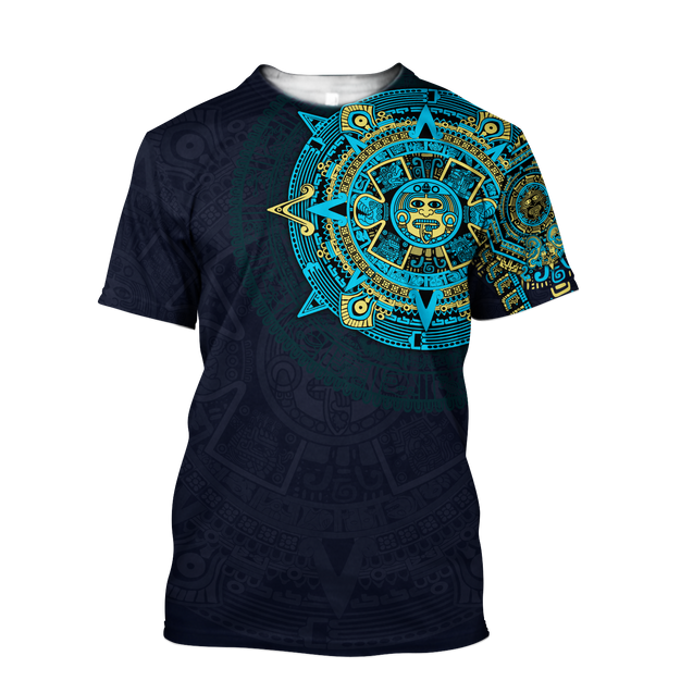 Premium Aztec Mexico 3D All Over Printed Shirts S