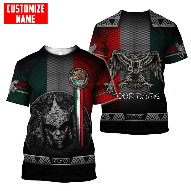 Customized Name Aztec Warrior 3D All Over Printed Unisex Shirts