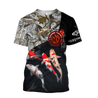 Custom name Koi fish underwater 3D Design print shirts