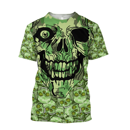 Premium Skull 3D All Over Printed Unisex Shirts