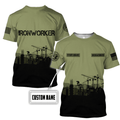 Premium Personalized 3D Printed Ironworker Shirts