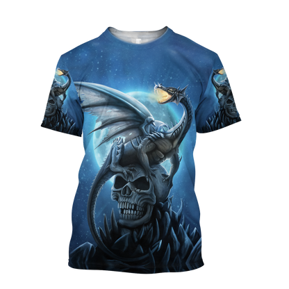 Premium Skull 3D All Over Printed Unisex Shirts