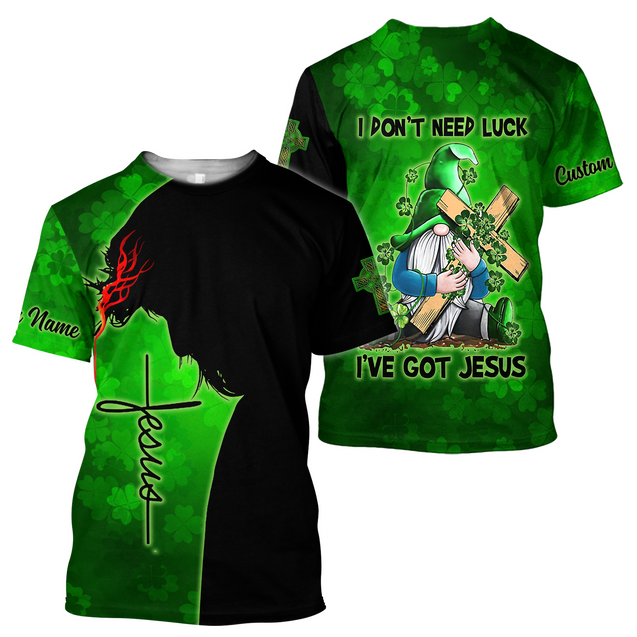 Irish Jesus 3D All Over Printed Unisex Shirts For Men And Women