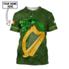 Premium Personalized Unisex All Over Printed Irish Symbols Shirts MEI