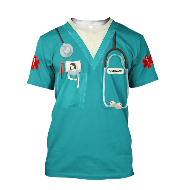 Premium Nurse Customize 3D All Over Printed Unisex Shirts