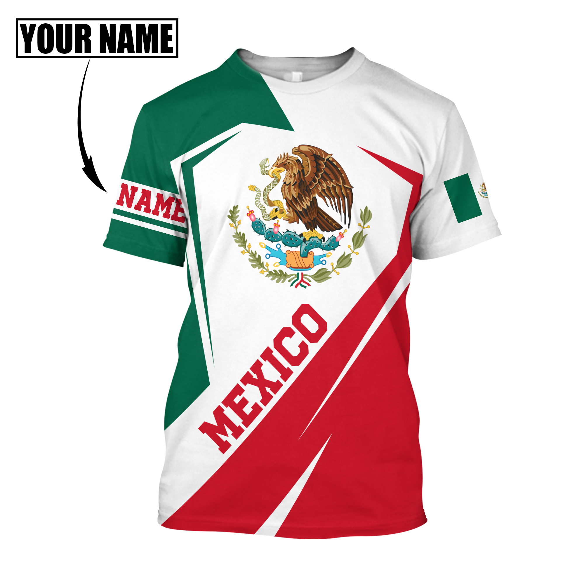Mexico Hoodie Persionalized 3D All Over Printed Shirts