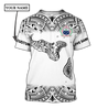 Amazing Polynesian Personalized Samoa Map Tattoo Unisex Deluxe Hoodie ML
