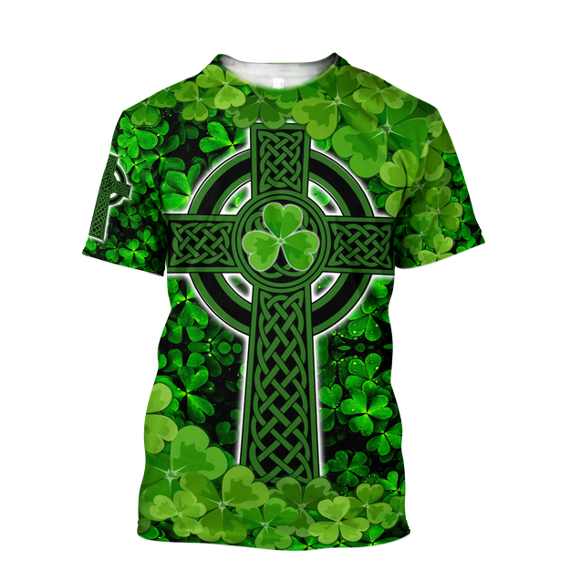 Premium Unisex Hoodie Irish St.Patrick Celtic Knot And Celtic Cross ML