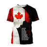 Jesus - Canada Flag 3D All Over Printed Shirts DA02032101