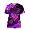 Aboriginal Naidoc Week 2021 Purple Turtle Lizard Sun 3D print shirts