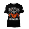 Premium Plumber 3D All Over Printed Unisex Shirts