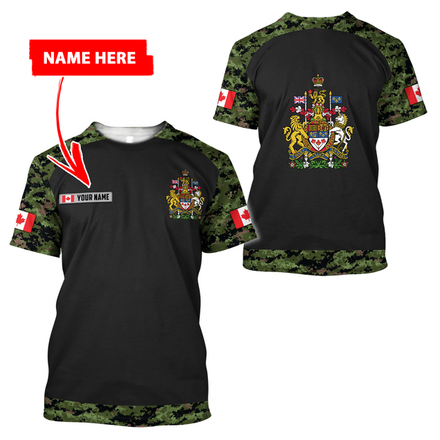 Personalized Name XT Canada Coat of Arms 3D All Clothes PD16032103