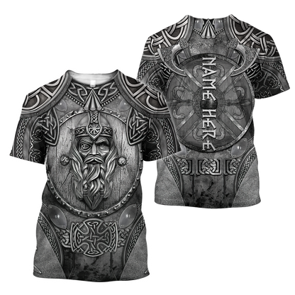 Customized Name Viking 3D All Over Printed Unisex Shirts