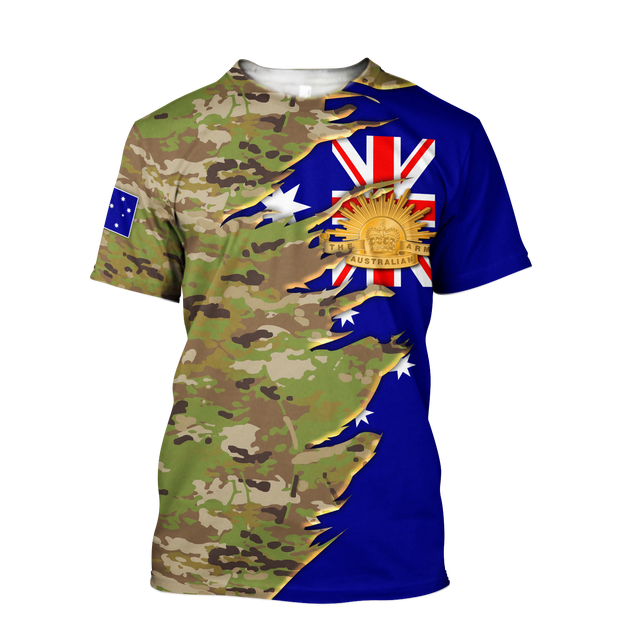 Australian Veteran - Jesus 3D All Over Printed Shirts MH10032107