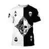 Ace Diamond Skull Gothic Art 3D All Over Printed Unisex Shirts