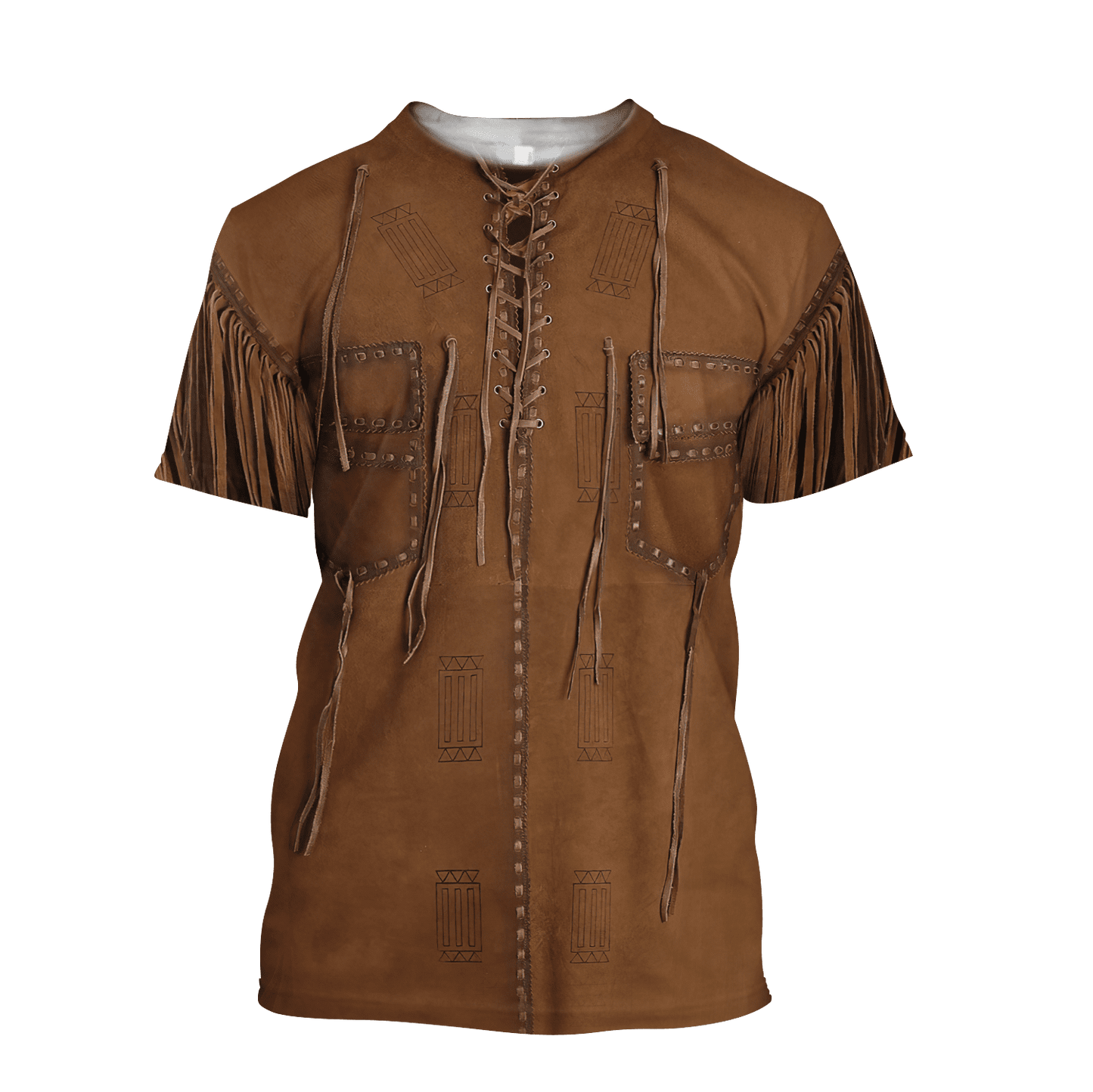 Native Cowboy Jacket No26 Cosplay 3D Over Printed Unisex Deluxe Hoodie ML