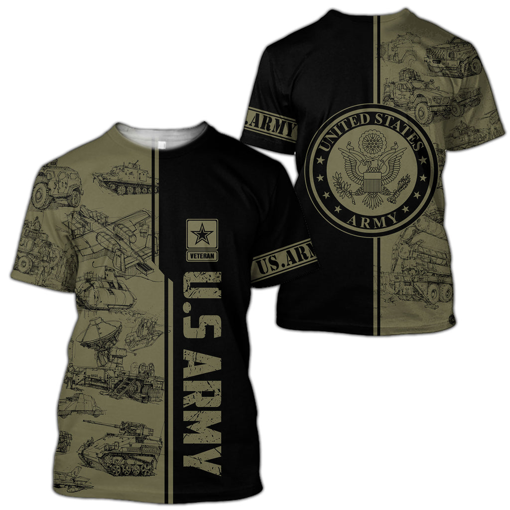 US Army 3D All Over Printed Unisex Shirts