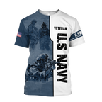 US Navy 3D All Over Printed Unisex Shirts