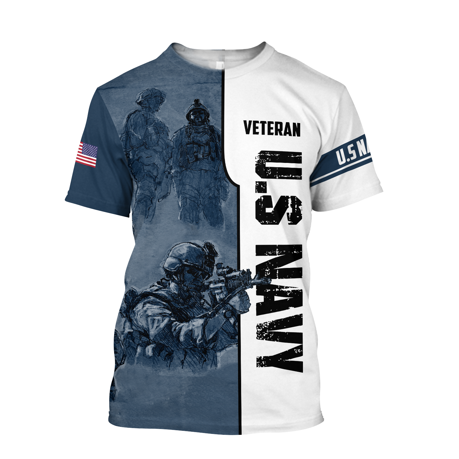 US Navy 3D All Over Printed Unisex Shirts