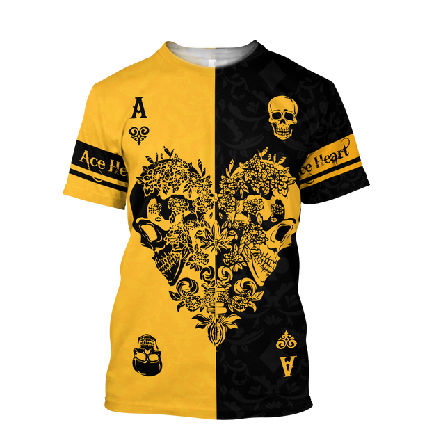 Ace Heart 3D All Over Printed Unisex Shirts