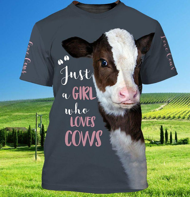 Premium Farmer Cow 3D All Over Printed Unisex Shirts