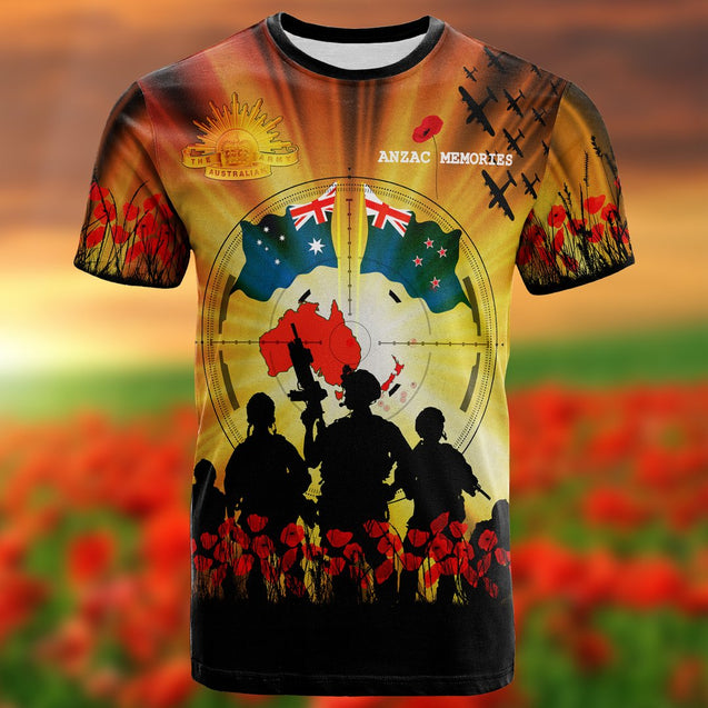 Premium Anzac Day New Zealand And Australia 3D Printed Unisex Shirts TN