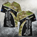 Lest we forget Honor the fallen ADF Veteran 3D print shirts