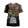 Northern Pike fishing legend muddy camo design 3d print shirts