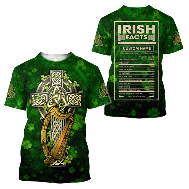 Irish Facts 3D All Over Printed Unisex Shirts PD03022101