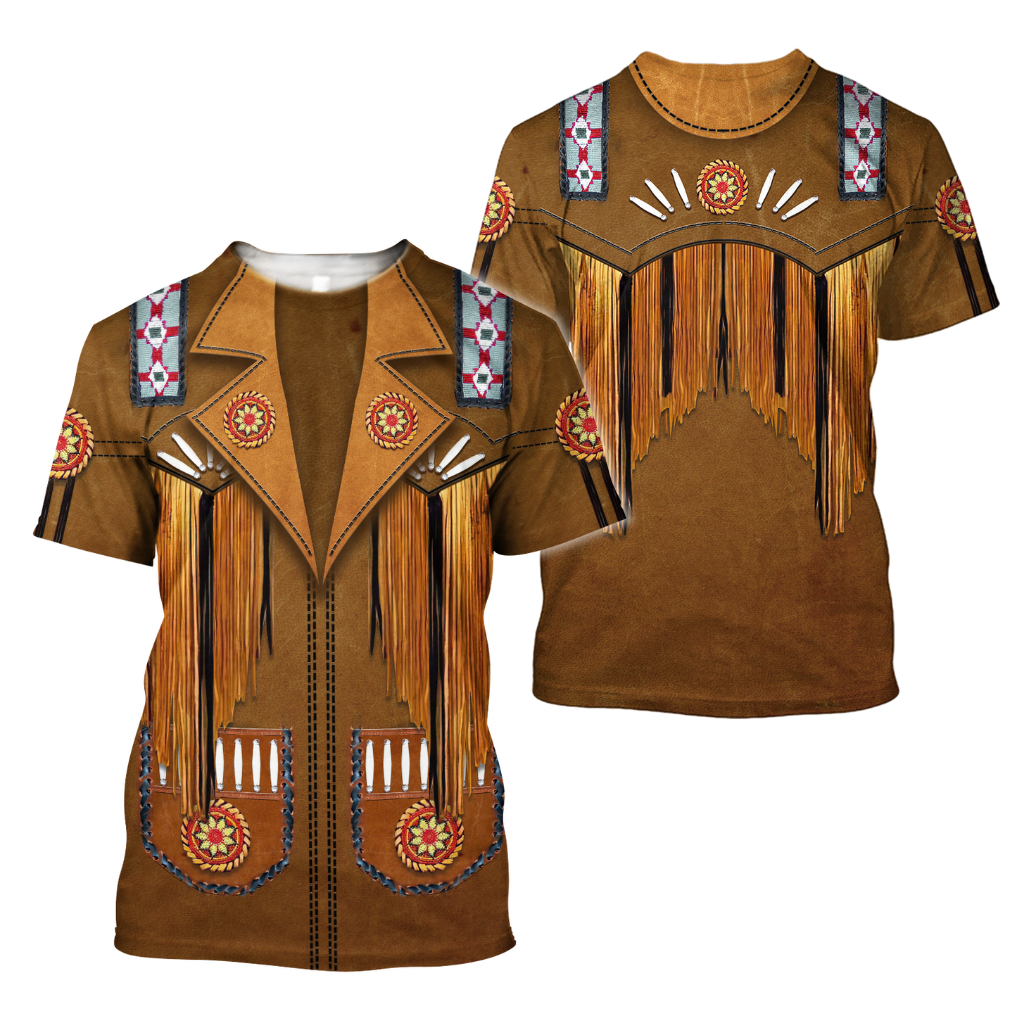 Native Cowboy Jacket No16 Cosplay 3D Over Printed Unisex Deluxe Hoodie ML