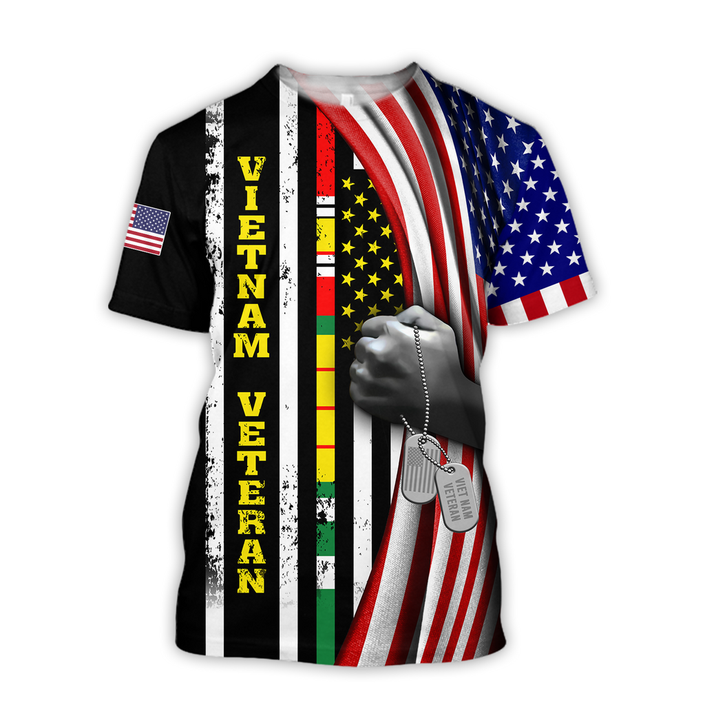 Viet Nam Veteran 3D All Over Printed Unisex Shirts