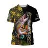 Fishaholic Northern Pike Fishing camo unisex 3d all over printed shirts