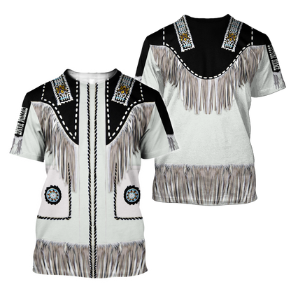 Native Cowboy Jacket No17 Cosplay Custom Name 3D Over Printed Unisex Deluxe Hoodie ML