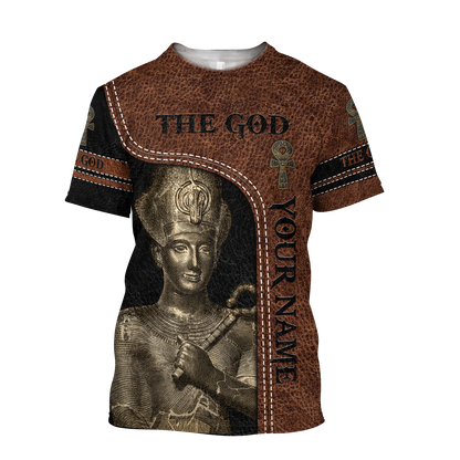 Custom name Pharaoh The God Ancient Egypt 3D design print shirt