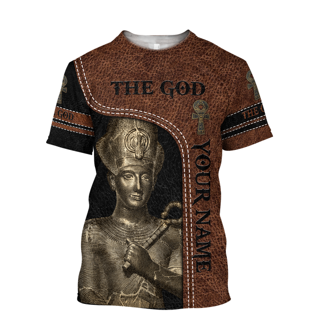 Custom name Pharaoh The God Ancient Egypt 3D design print shirt