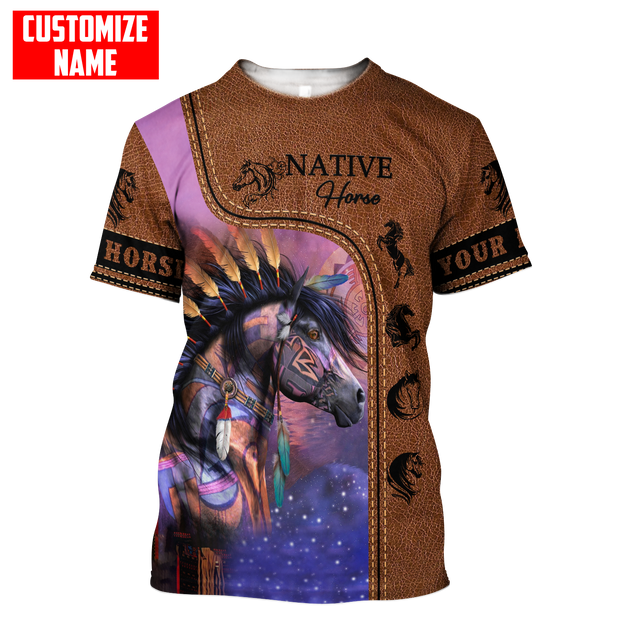 Customized Name Native American 3D All Over Printed Shirts for Women