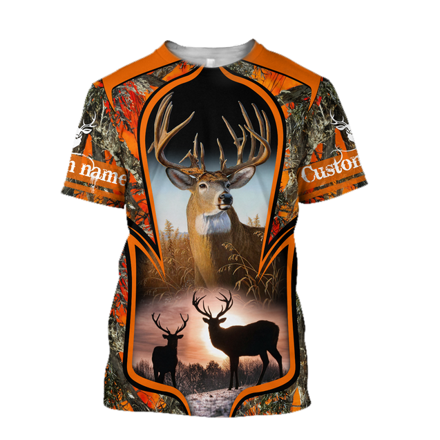 Premium Hunting for Hunter Customize name 3D Printed Unisex Shirts