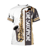 Saxophone Musical Instrument 3D All Over Printed Shirts For Men And Women