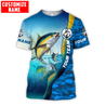 Custom name Tuna fishing Team Billfish 3D Design Printed Shirts