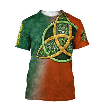 Irish St.Patrick celtic 3d hoodie shirt for men and women custom name