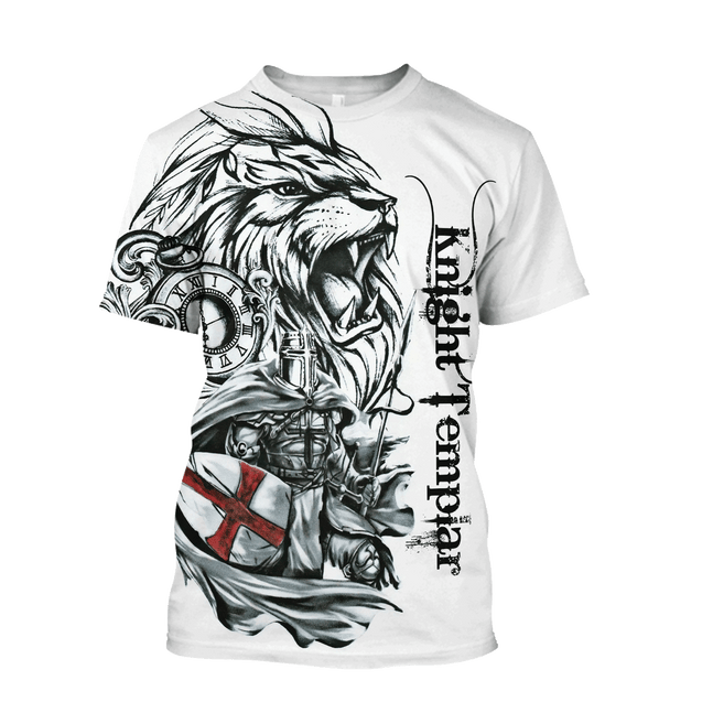 Premium Lion Knight Templar All Over Printed Shirts For Men And Women MEI