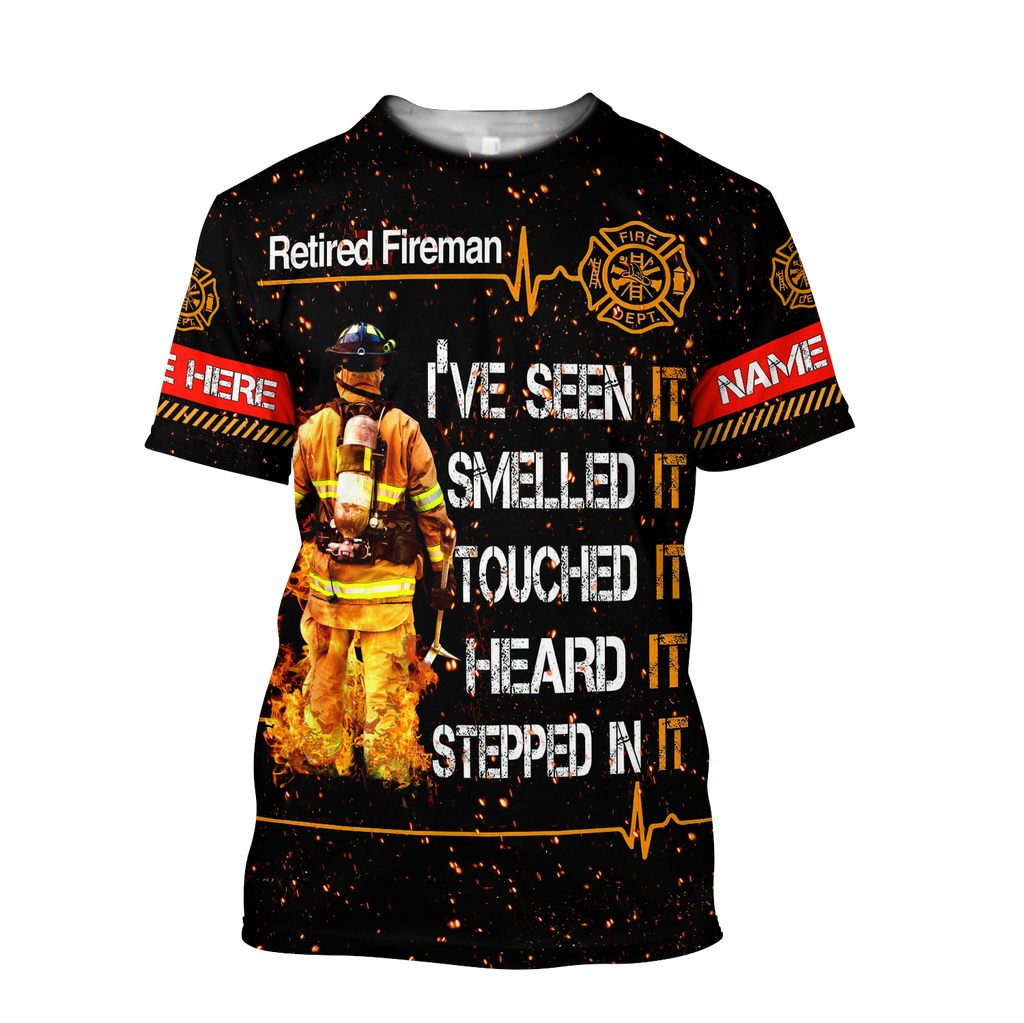 Customize Name Retired Firefighter Hoodie For Men And Women TNA19032102