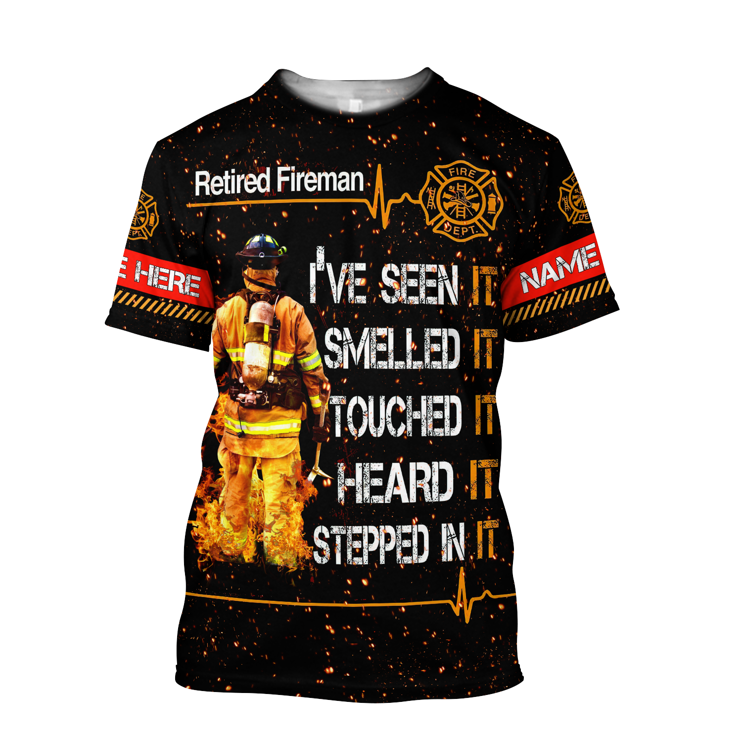 Customize Name Retired Firefighter Hoodie For Men And Women TNA19032102