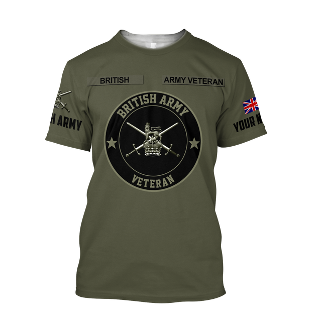 Personalized Name XT Bristish Army  3D All Over Printed Shirts DA10032103