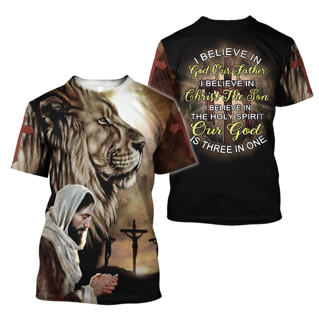 Lion Jesus 3D All Over Printed Shirts