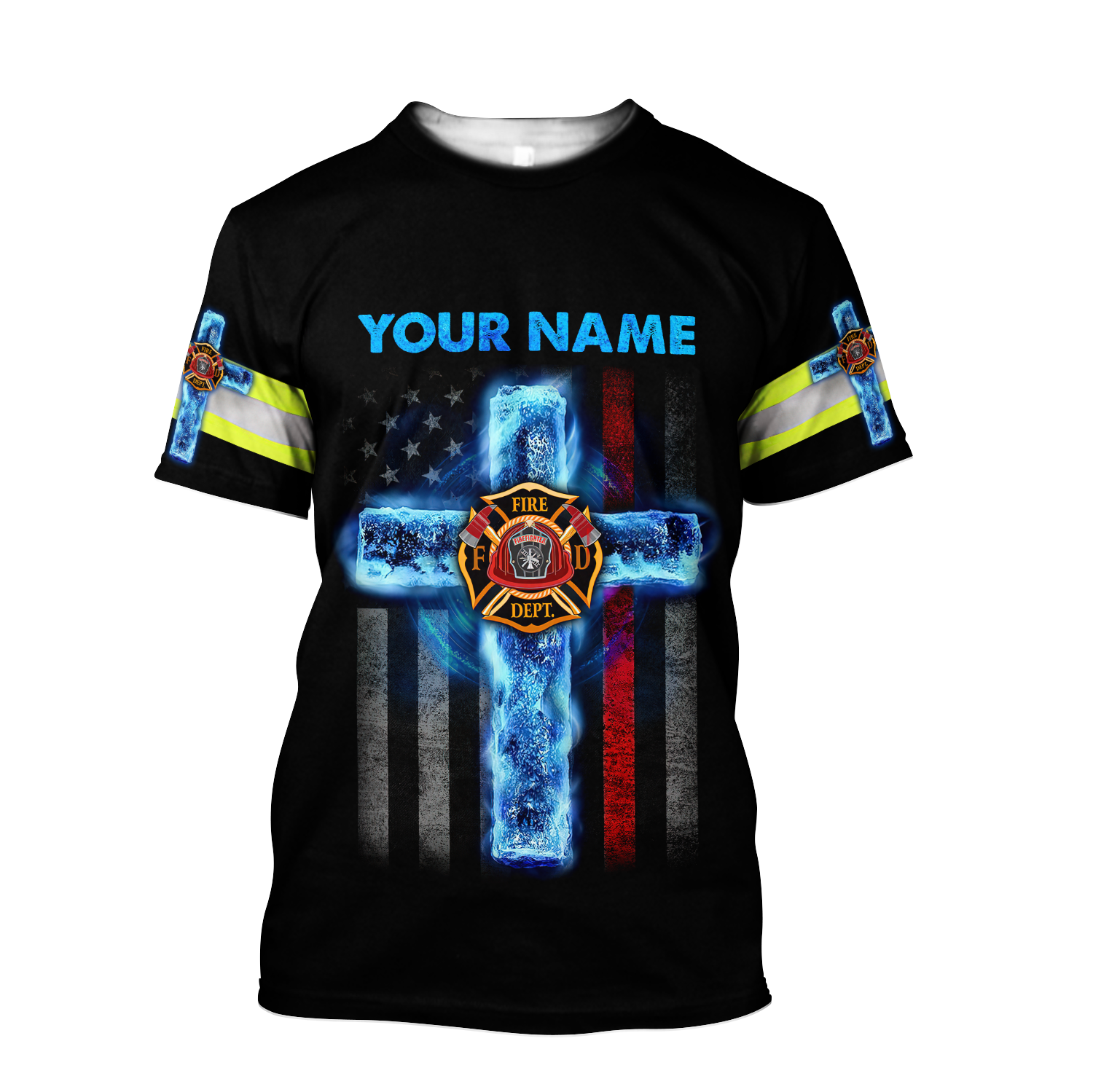 Customize Name Jesus And Firefighter 3D All Printed Hoodie For Men And Women MH25012104