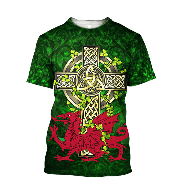 Wales Saint Patrick's Day 3D All Over Printed Shirts For Men And Women TN